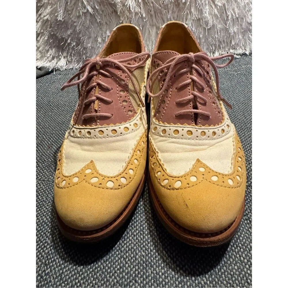 The Office of Angela Scott Mr Doubt in Sorbet gold / metallic/ cream 37.5 / 7.5